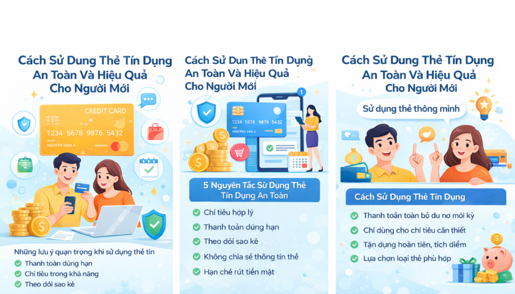 Cách sử dụng thẻ tín dụng 