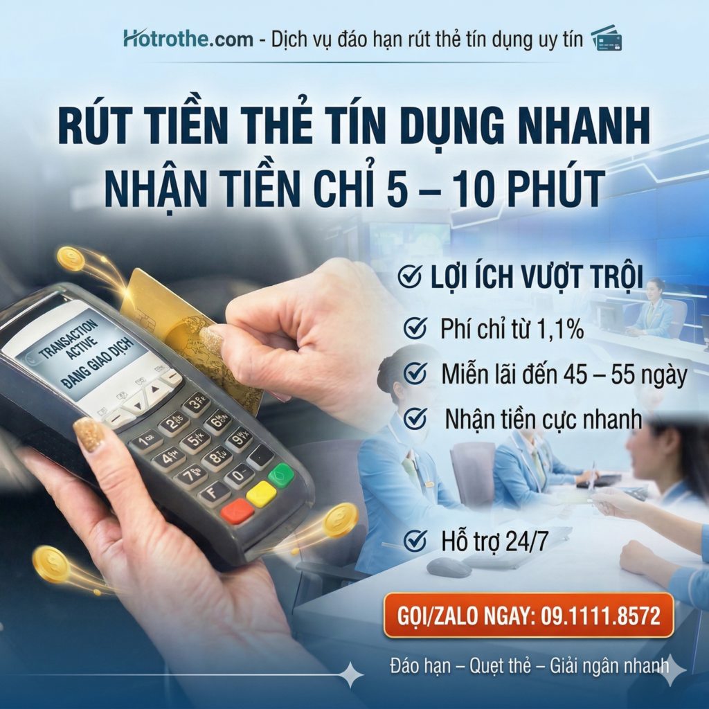 Rút tiền thẻ tín dụng