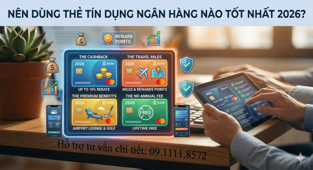Bảng so sánh chi tiết các loại thẻ tín dụng giữa các ngân hàng giúp người dùng lựa chọn phù hợp nhu cầu
